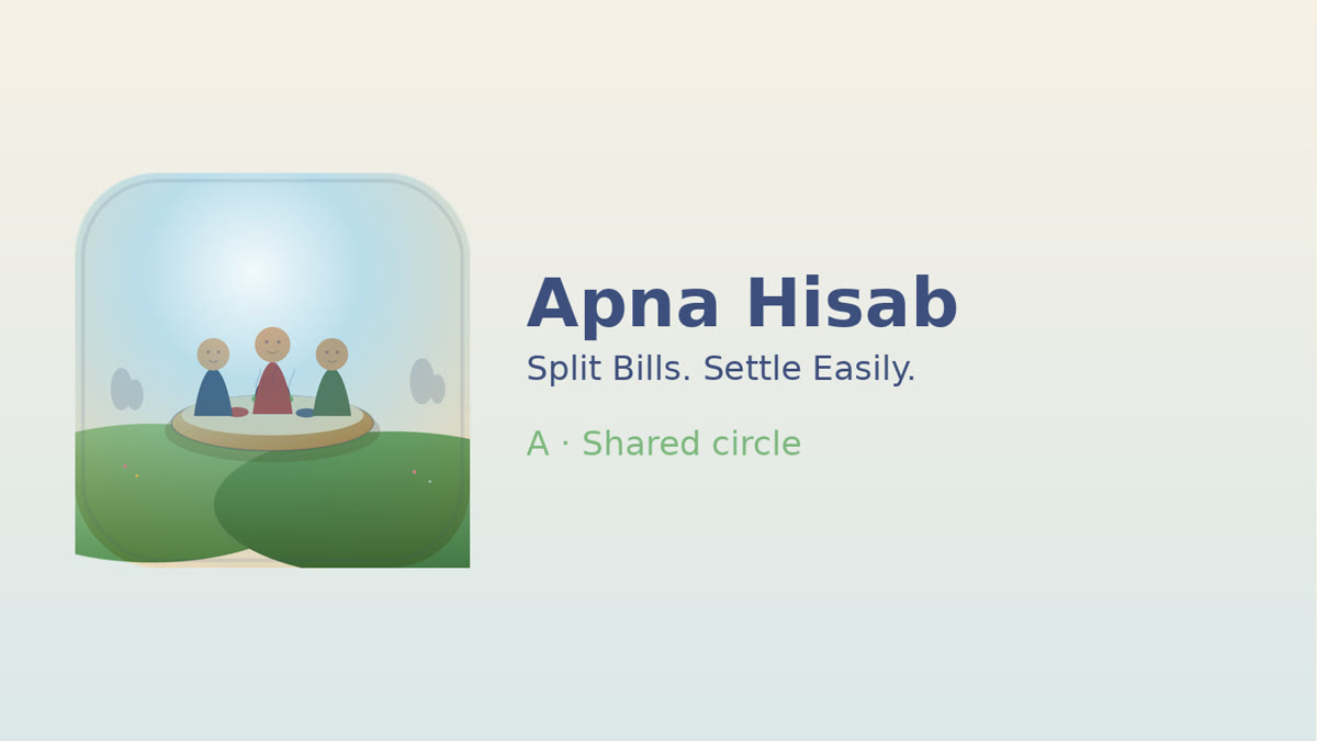 Apna Hisab — Split expenses. Know who owes whom.